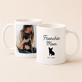 Caneca De Café Frenchie Mãe | Foto Personalizada do Bulldog Franc