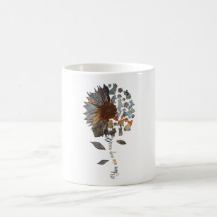 Caneca De Café Frenchie Sunflower Você É Minha Amante De Cachorro