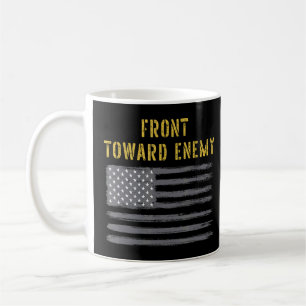 Caneca De Café Frente de Vintage em direção ao inimigo Militar