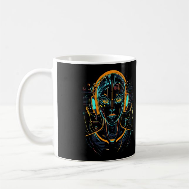 Caneca De Café Frequência Neural (Esquerda)