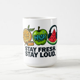Caneca De Café Fresh & Loud Pop‑Art Fruit Classic Mug