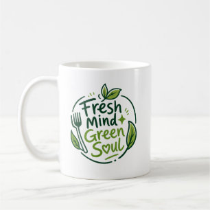 Caneca de Café Fresh Mind Green Soul