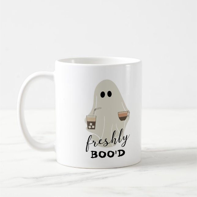 Caneca De Café Freshly Boo | Amantes do Fantasma das Bruxas (Esquerda)