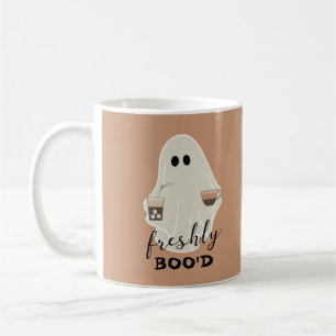 Caneca De Café Freshly Boo   Castanhos-Fantasmas-Fantasmas-Cuecas