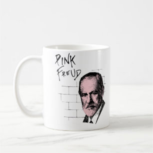 Caneca De Café Freud cor-de-rosa Sigmund Freud
