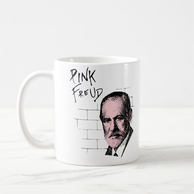 Caneca De Café Freud cor-de-rosa Sigmund Freud (Esquerda)