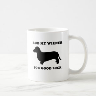 Caneca De Café Friccione meu wiener para a boa sorte
