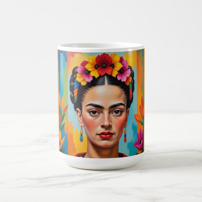 Caneca De Café Frida Kahlo Print (Centro)