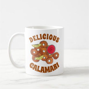 Caneca De Café Fried Calamari Rings Comida italiana Foodie