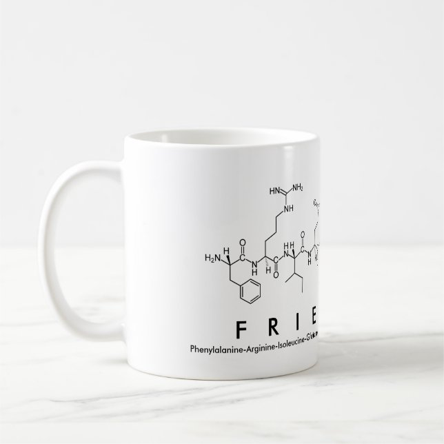 Caneca De Café Friedrich peptide name mug (Esquerda)