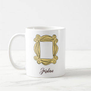 Caneca De Café FRIENDS™   Quadro com Olho Mágico   Adicione Seu N