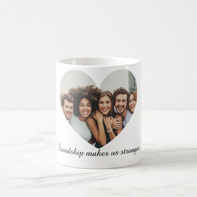Caneca De Café Friendship makes us stronger. (Centro)