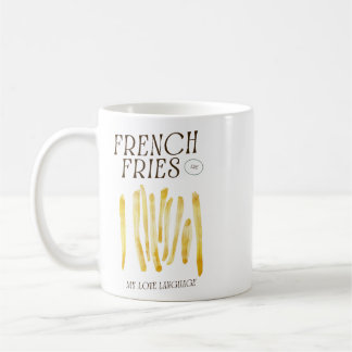 Caneca De Café Fries Franceses Engraçados Adoram Mug