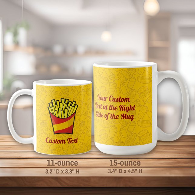 Caneca De Café Fries franceses - Mug de café (Criador carregado)
