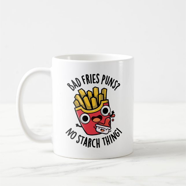 Caneca De Café Fries Más Não Sofrem Nada Engraçado Coisa Engraçad (Esquerda)