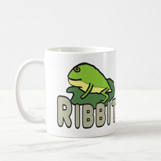 Caneca De Café Frio de Sapo Engraçado (Esquerda)