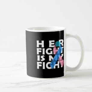 Caneca De Café Friso de Cancer de Luta do cancer 8
