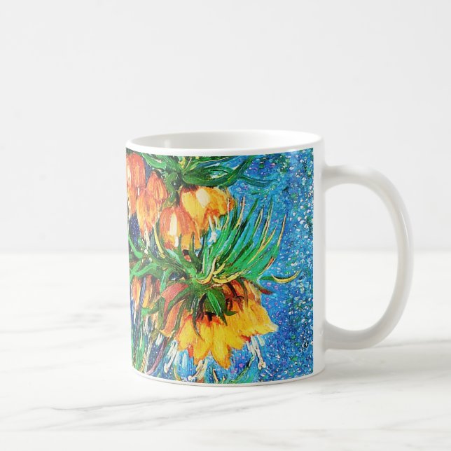 Caneca De Café Fritillarias em cobre Vase Van Gogh de arte (Direita)