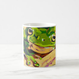 Caneca De Café Frog Painting - Gift for Animal Lovers