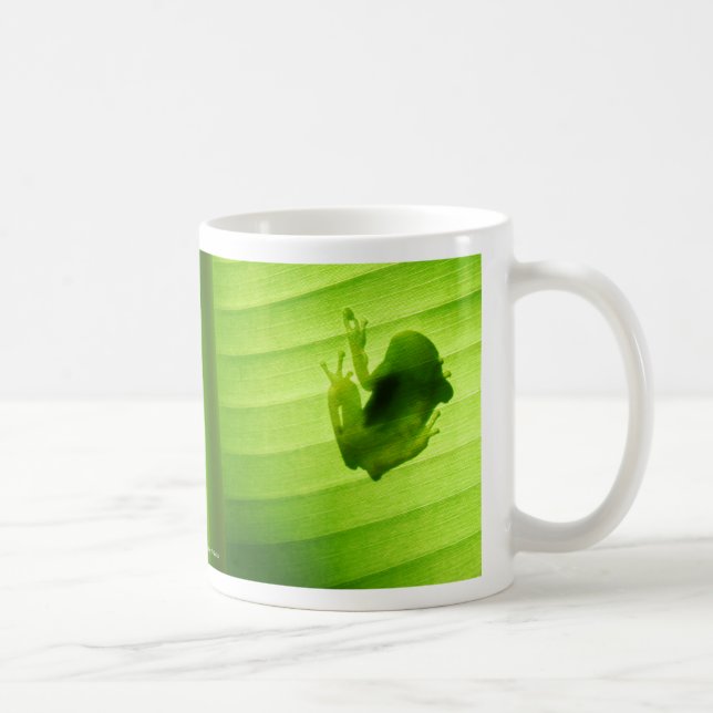 Caneca De Café Frog silhouette (Direita)
