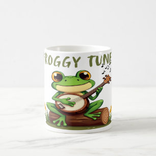 Caneca De Café Froggy Tunes