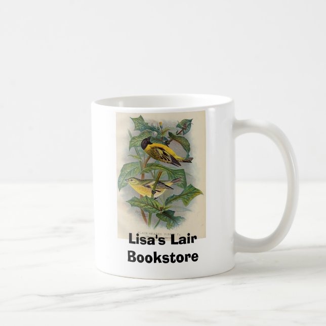 Caneca De Café Frohawk - Siskin de cabeça negra (Direita)