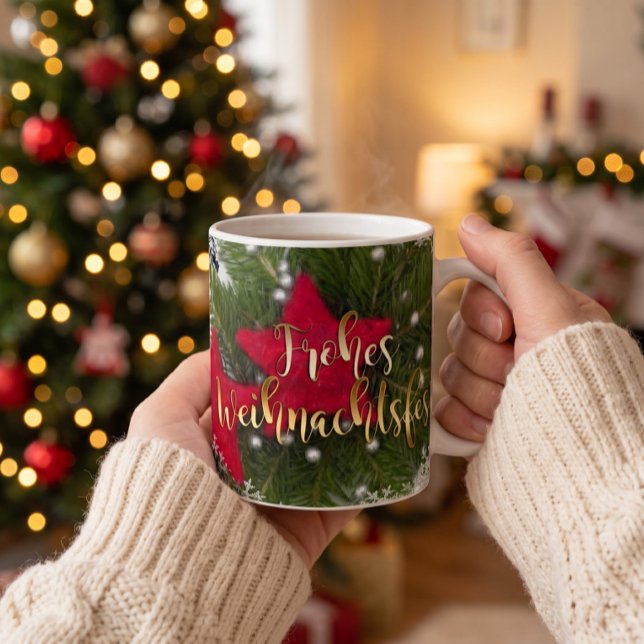 Caneca De Café Frohe Weihnachten Kaffeetasse (Frohes Weihnachtsfest, Kaffeetasse)