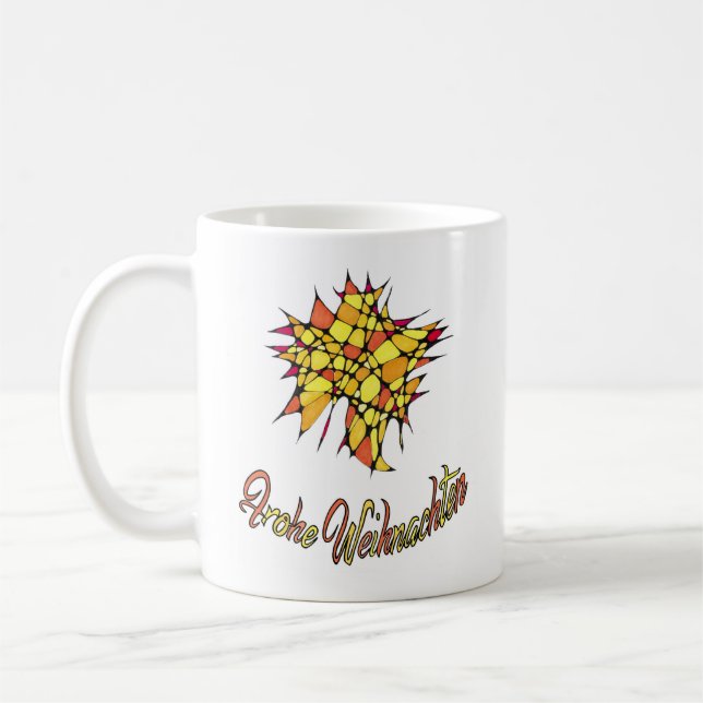 Caneca De Café Frohe Weihnachten Tasse (Esquerda)