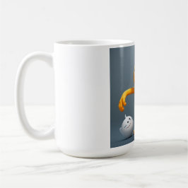 Caneca De Café „Fröhliches Einaugenmonster mit Geisterfreund“