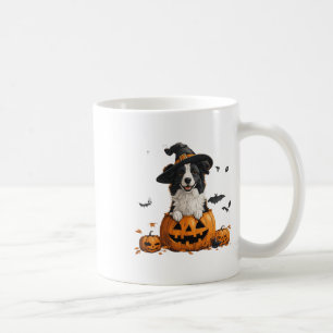 Caneca De Café Fronteira Cachorro Pumpkin Dia das Bruxas Ação de