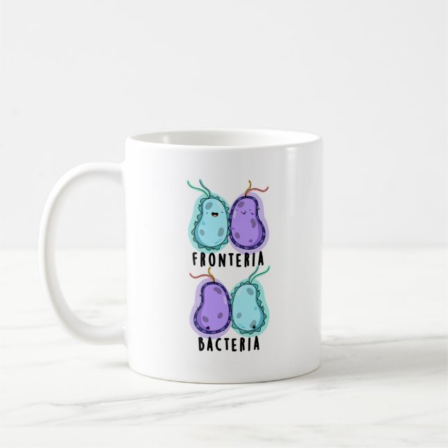 Caneca De Café Fronteria Bacteria Funny Biology Pun (Esquerda)