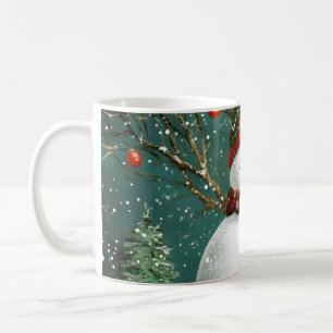 Caneca De Café Frosty Winter Whimsnowman Fox Wonderland