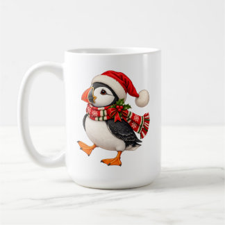 Caneca De Café Frouxo Papai Noel do Natal Puffin Festa Feriado Av