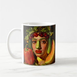 Caneca De Café Fruits of Expression – A Surreal Portrait