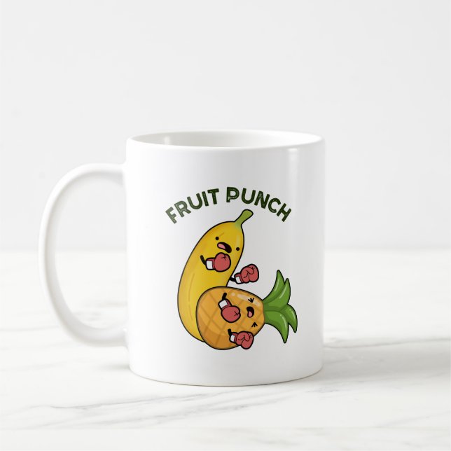 Caneca De Café Fruta Almoçar Arma Engraçado (Esquerda)