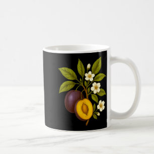 Caneca De Café Fruta Botânica Ameixa Gráfica Pomar Fazenda Nature