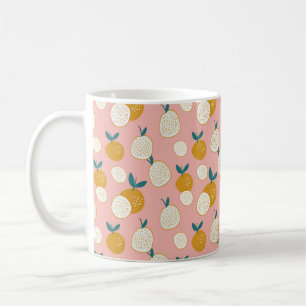 Caneca De Café fruta de fundo de padrão uniforme, padrão impres