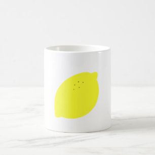 Caneca De Café Fruta de Limão Amarelo Simples