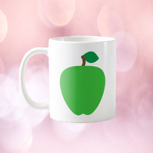 Caneca De Café Fruta de Maçã Verde