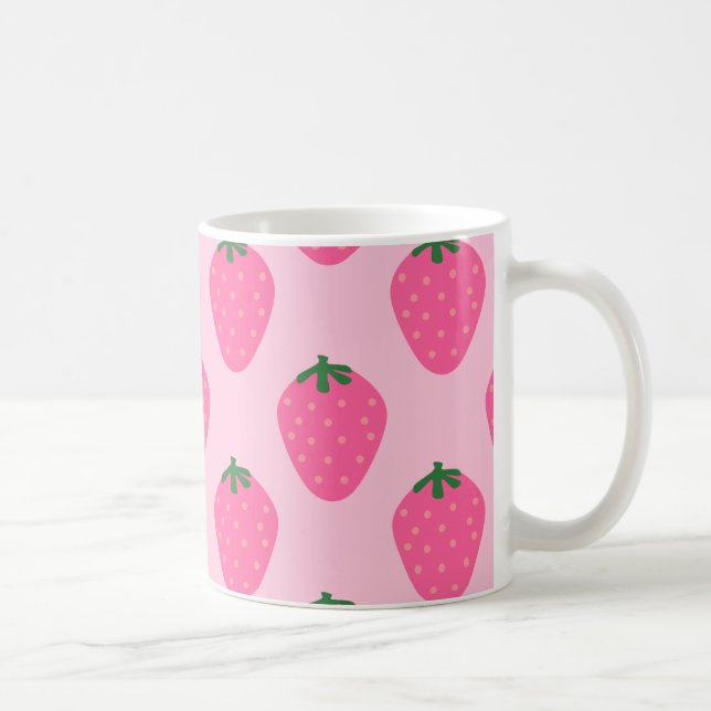 Caneca De Café Fruta de morango giro (Direita)