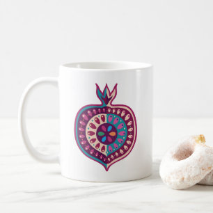 Caneca De Café Fruta de Pomegranatos Decorativos