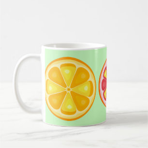 Caneca De Café FRUTA DE VERÃO DO CICLO TROPÓPICO LÍNGULOS de lara