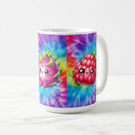 Caneca De Café Fruta Dragão Feliz Tie-Dye