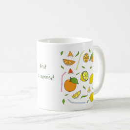 Caneca De Café Fruta é verão Minimalista Fofa