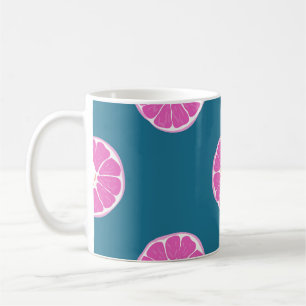 Caneca De Café Fruta sem costura com laranja. abstrato, art, b