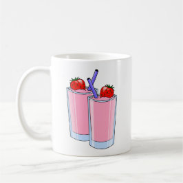 Caneca De Café Fruta Suave Suavizada Sessert Morango Destino