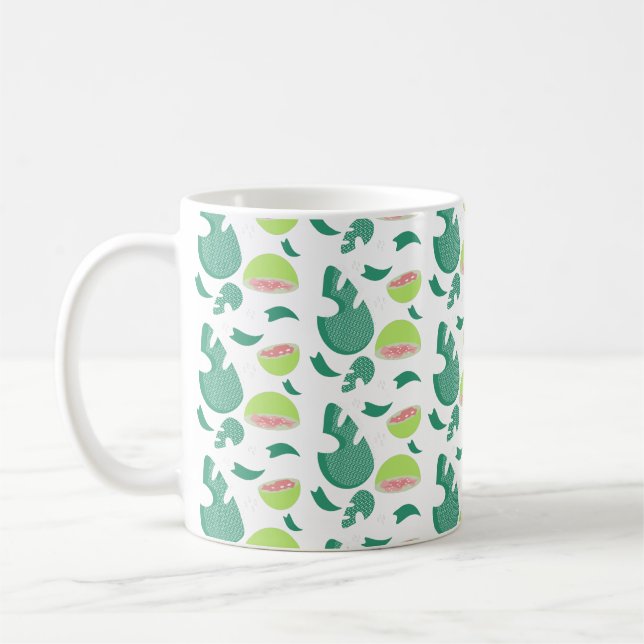 Caneca De Café Fruta Tropical de Goiaba Rosa (Esquerda)