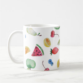 Caneca De Café frutas coloridas de verão