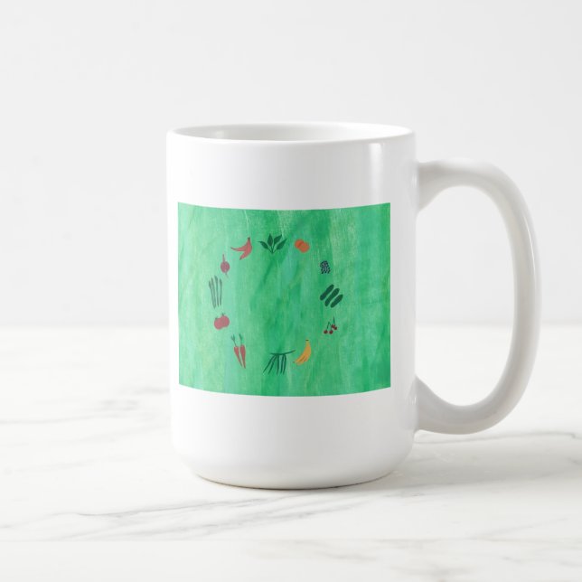 Caneca De Café Frutas coloridas e impermeáveis (Direita)