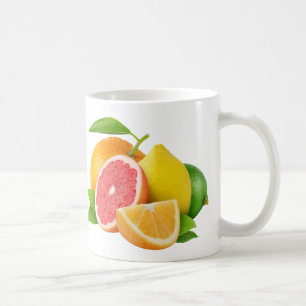 Caneca De Café Frutas de Citrus